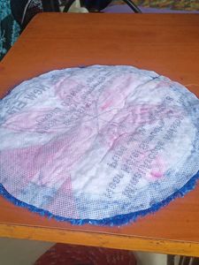 beautiful woolen Rangoli mat