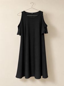 River Island Black Cold Shoulder Dress