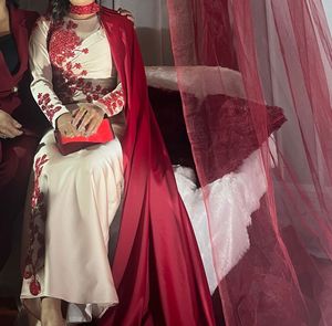 Elegant Formal Gown with Cape