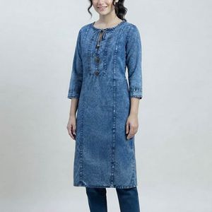 Denim Style Kurta