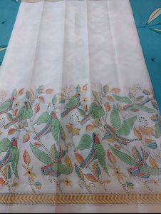 semi tussar saree