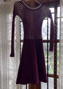 Ribbed Knit Midi Dress