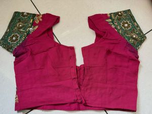 Embroidered pure georgette Saree