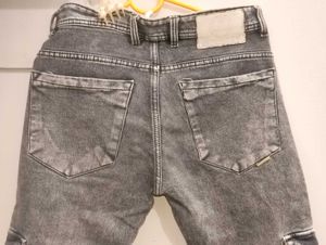 Grey Cargo Jeans