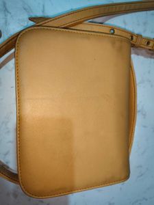 Tan Crossbody Exotic Bag with Silver Clasp