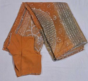 Embellished Saree with Blouse