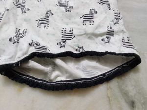 Cute Zebra Print Pajama Shorts size m