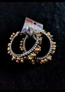 Boho Beaded Hoop Earrings