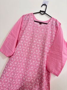 Pretty Pink Chikankari Kurta