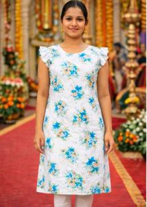 Beautiful Floral Print Kurta for Women