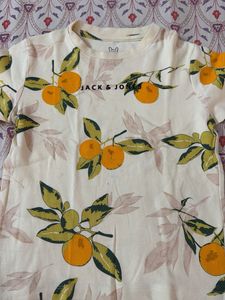 Jack & Jones Orange Print T-Shirt
