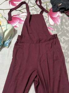Maroon Wide Leg Jumpsuit