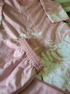 Elegant Pink Floral Kurta Set