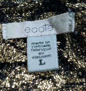 Stunning Black &amp; Gold Ethnic Gown