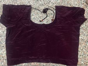 Deep Plum Short Sleeve Blouse