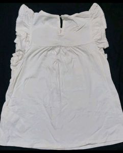 White eyelet detail top