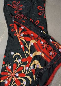 Black Floral sequin Saree 🖤