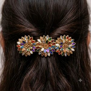 Boho Hair Clips Set - Multicolo