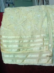 Elegant Light Yellow Saree