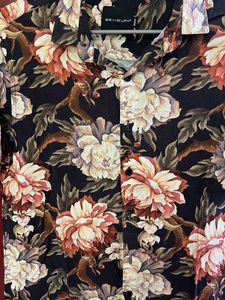 Men's Floral Print Short Sleeve Shirt