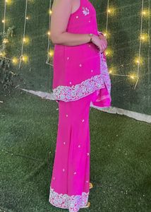 Y2K Beautiful Magenta Kurta Set with Pants