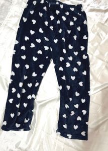 Cozy Heart Print Pajama Pants
