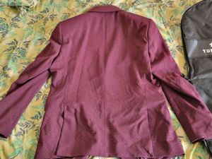 Turtle Men's Maroon Blaser