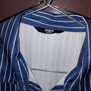 Classic Pinstripe Button-Up Shirt