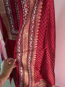 Pure Cotton Silk, Handblock Printed Suit