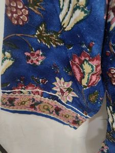 Beautiful Blue Floral Print Kurta