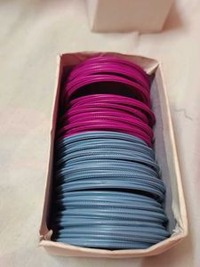 Set of Pink and gry Bangles