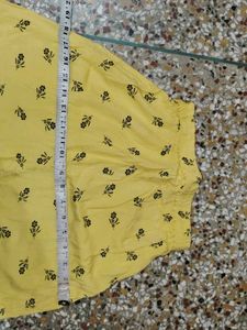 frock suit and plazo colour yellow colou