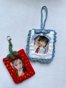 Crochet Photo Holder Keychain