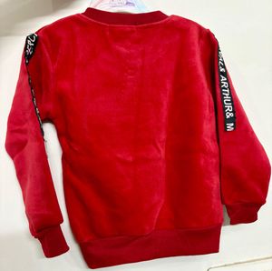 Play Club Girls' Red Heart Sequin Top &amp; Jeans Set