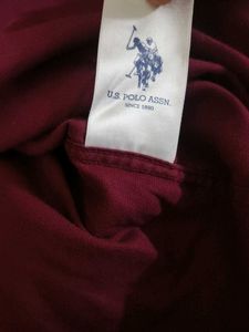 US Polo Assn. Wine/Maroon Long Sleeve Shirt