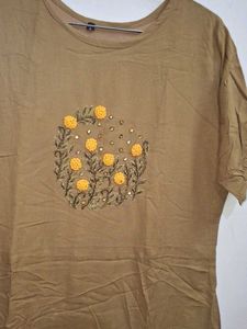 Floral Embroidered Casual Dress