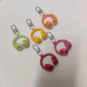 Cute Headphone Keychain Charms