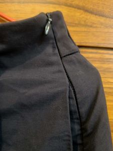 Navy Buttoned Skirt