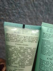 oriflame pure Skin Face Scrub &amp; Clay Mask Set