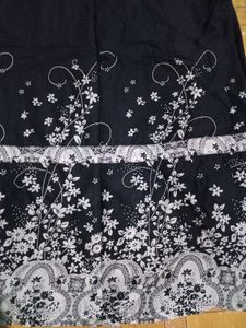 Black Floral Print Dress