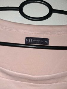 Slim Fit Square Neck Pink Top