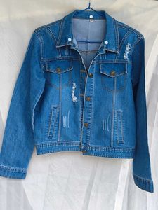 Distressed Blue Denim Jacket