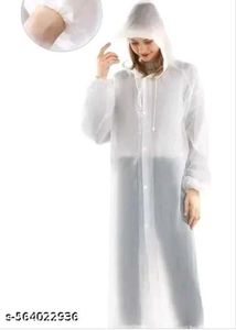 White Transparent Raincoat