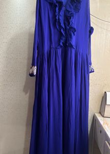 Royal Blue Ruffle Gown