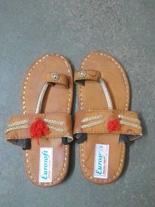 Eurosoft Brown Embellished Sandals