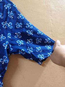 Boho Blue Printed Kurta / Top