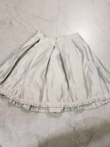 Pleated A-Line Skirt with Lace for 10, 11 year