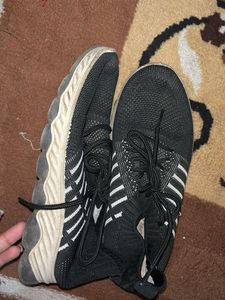 Black Knit Sneakers