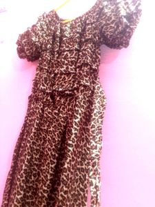 Leopard Print Gown Dress 👗