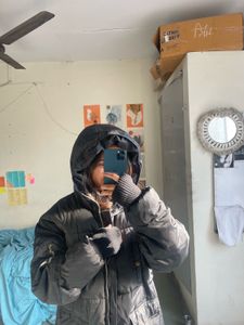 Stylish Black Puffer Coat